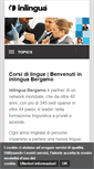 Mobile Screenshot of inlinguabergamo.it
