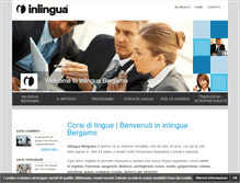 Tablet Screenshot of inlinguabergamo.it